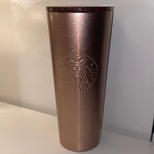 LIMITED EDITION 2020 “rose gold” starbucks cup 24oz cold
